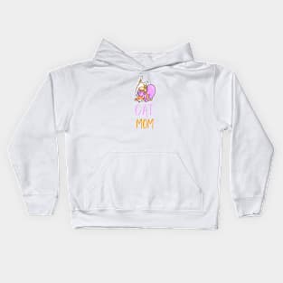 Cat Mom Kids Hoodie